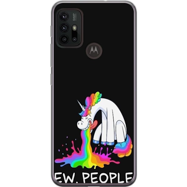 Motorola Moto G30 Genomskinligt Skal EW People Unicorn