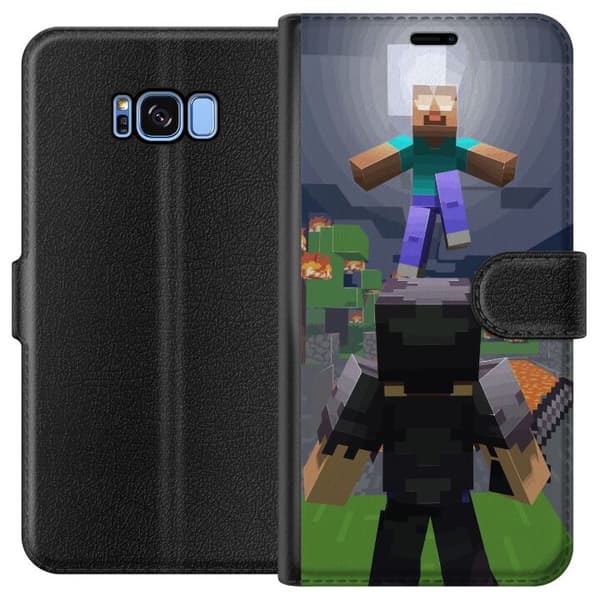 Kompatibelt Lommeboketui til Samsung Galaxy S8 Minecraft