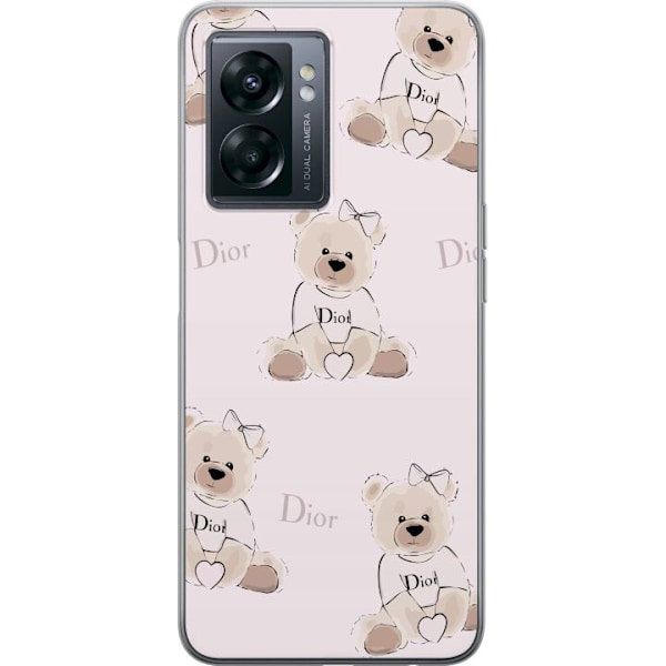 OnePlus Nord N300 Läpinäkyvä kuori Teddy Dior Vibes - ylell