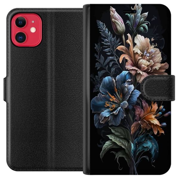Kompatibel Tegnebogsetui til Apple iPhone 11 Blomster