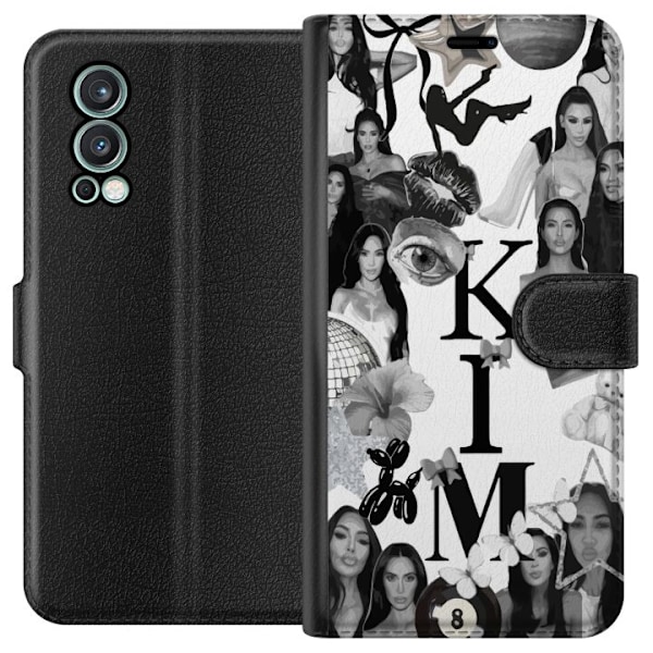 OnePlus Nord 2 5G Tegnebogsetui Kim Kardashian – Aesthetic L