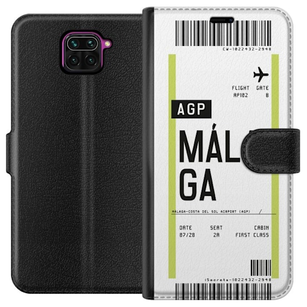 Xiaomi Redmi Note 9 Lompakkokotelo Malaga