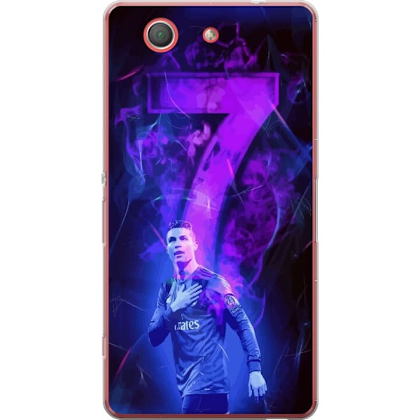 Sony Xperia Z3 Compact Genomskinligt Skal Ronaldo 7 – Fotbollslegend i Action för Fans