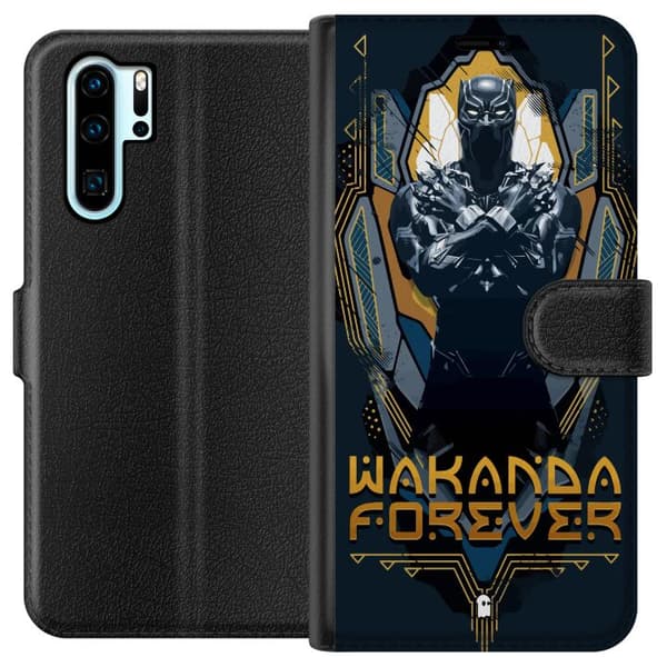 Kompatibel Tegnebogsetui til Huawei P30 Pro Black Panther: Wakanda Forever