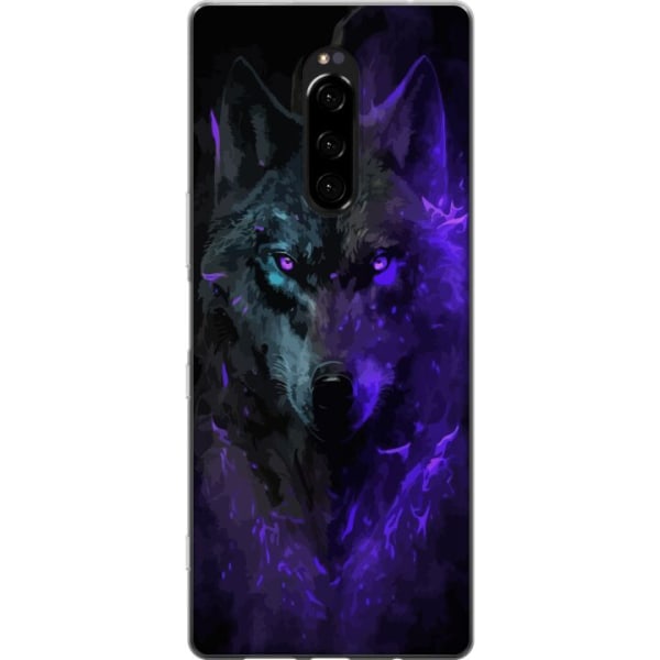 Sony Xperia 1 Gennemsigtig cover Ulven Lilla