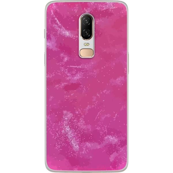 OnePlus 6 Genomskinligt Skal Rosa