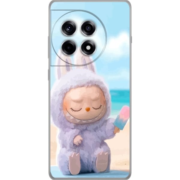 OnePlus 12R Gennemsigtig cover Labubu Lyserød Stemning