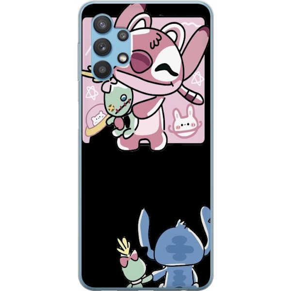 Samsung Galaxy A32 5G Läpinäkyvä kuori Stitch ystävät