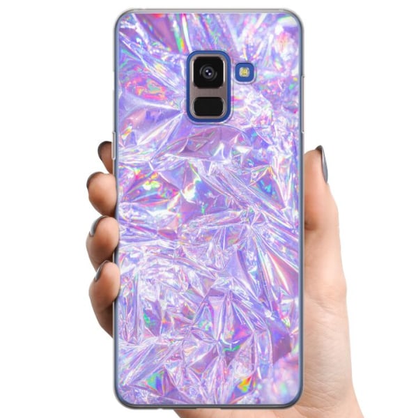 Samsung Galaxy A8 (2018) TPU Mobilcover Holografiske Diamanter