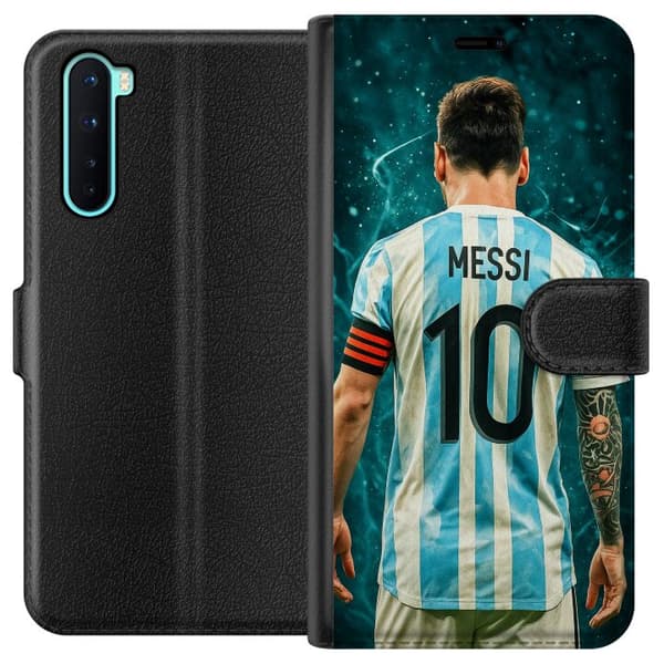 Kompatibelt Lommeboketui til OnePlus Nord Messi