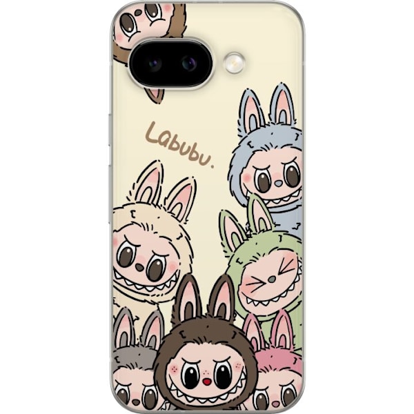 Google Pixel 9a Läpinäkyvä kuori Labubu Pastel Collection
