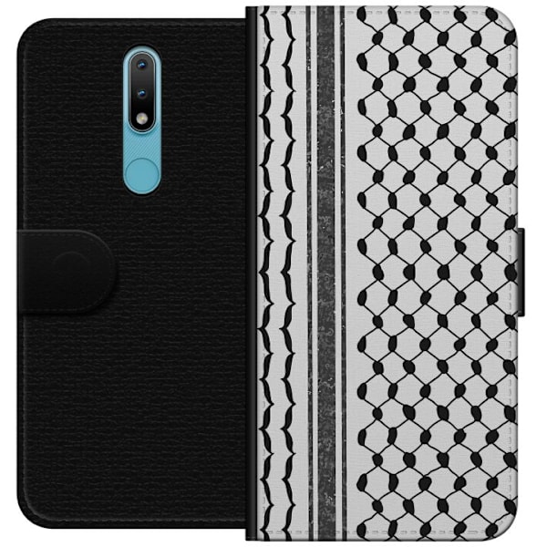 Nokia 2.4 Lommeboketui Palestinsk mønster - inspirert av trad