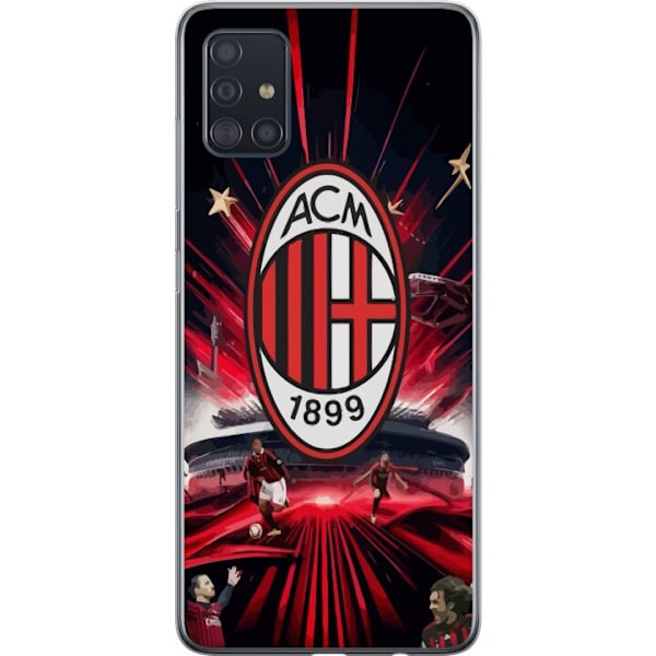 Samsung Galaxy A51 Gennemsigtig cover AC Milan