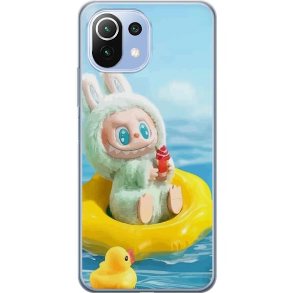 Xiaomi Mi 11 Lite Läpinäkyvä kuori Labubu Stripe Attack - Raidat kohtaavat hirviöt