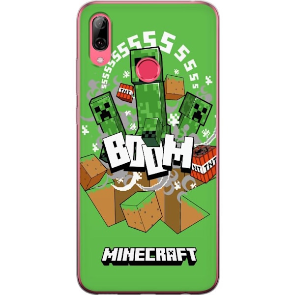 Huawei Y7 (2019) Genomskinligt Skal Minecraft Boom