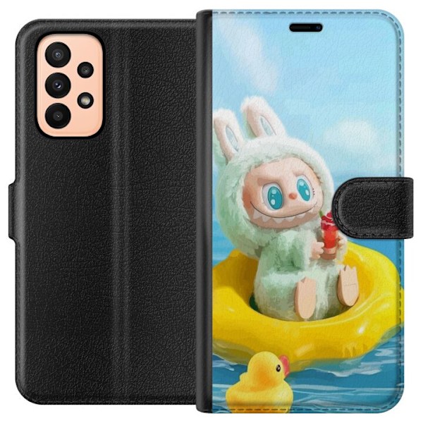 Samsung Galaxy A23 Lompakkokotelo Labubu Stripe Attack - Raida