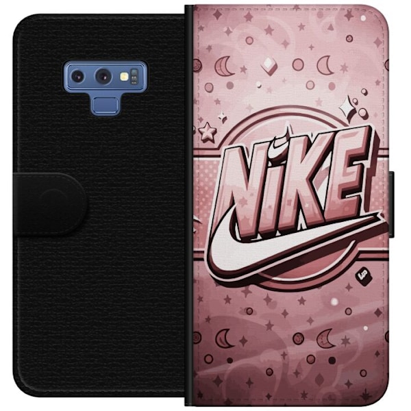 Samsung Galaxy Note9 Lompakkokotelo Nike Vaaleanpunainen