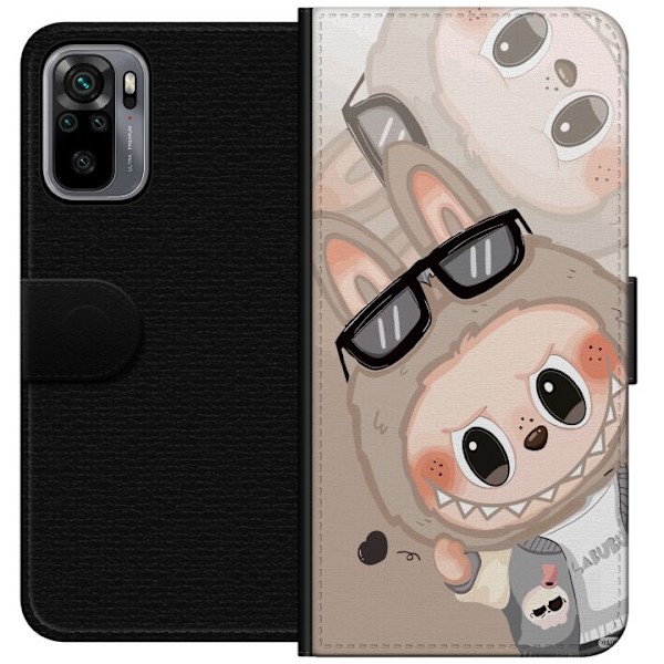 Xiaomi Redmi Note 10S Lompakkokotelo Labubu Rainbow Chaos