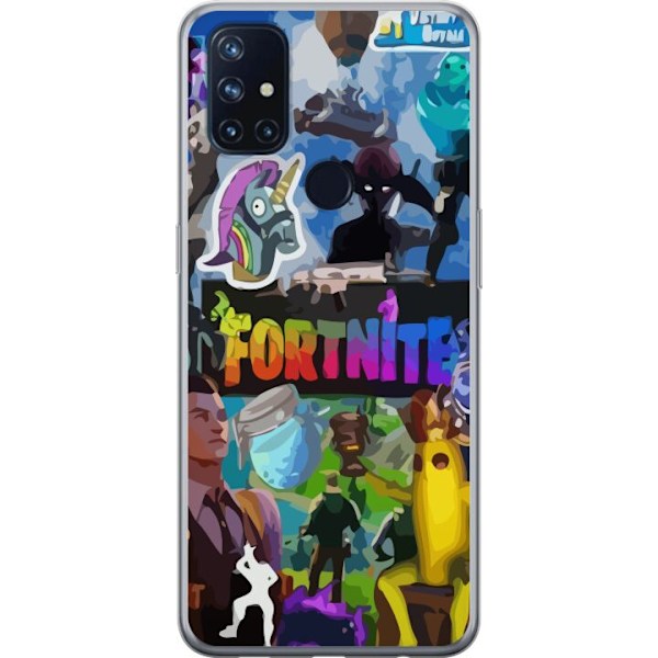 OnePlus Nord N10 5G Läpinäkyvä kuori Fortnite