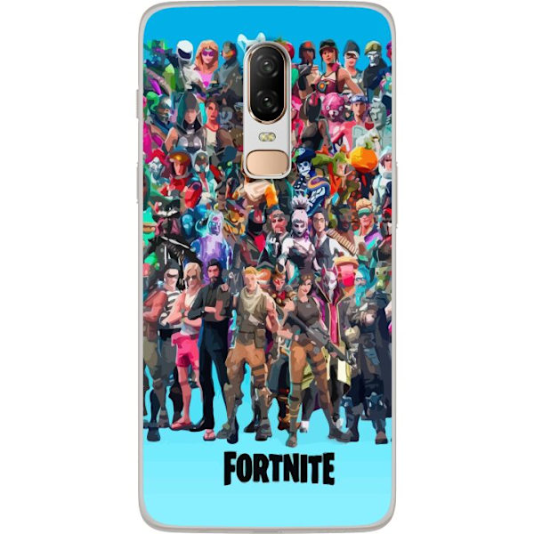 OnePlus 6 Läpinäkyvä kuori Fortnite