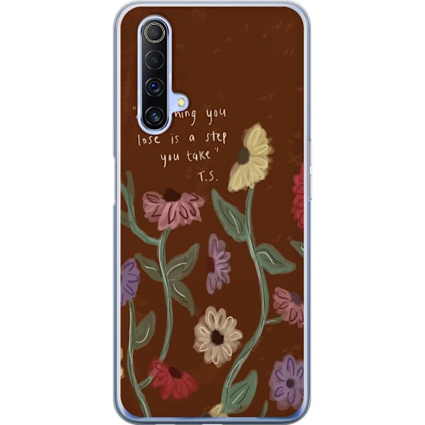 Realme X50 5G Gennemsigtig cover Blomster