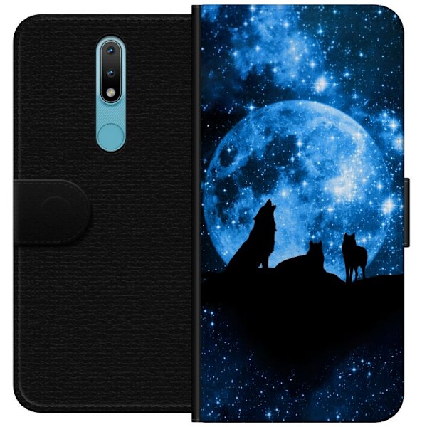 Nokia 2.4 Lommeboketui Ulv
