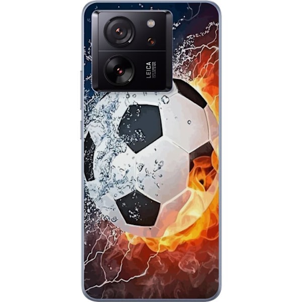 Xiaomi 13T Pro Gjennomsiktig deksel Fotball Eld