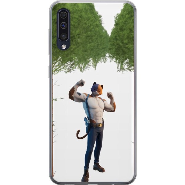 Samsung Galaxy A50 Gennemsigtig cover Fortnite - Meowscles