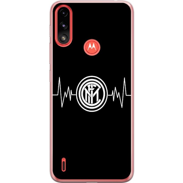 Motorola Moto E7 Power Gennemsigtig cover Inter Milan