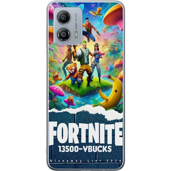 Motorola Moto G53 Gjennomsiktig deksel Fortnite