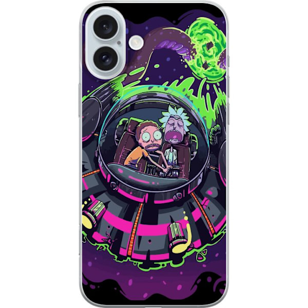 Apple iPhone 16 Plus Gjennomsiktig deksel Rick & Morty