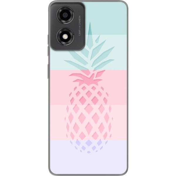 Motorola Moto E14 Gennemsigtig cover Ananas