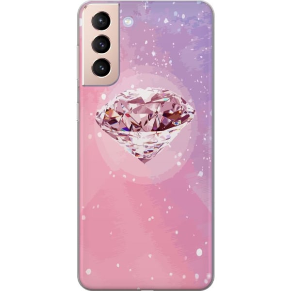 Samsung Galaxy S21 Gennemsigtig cover Glitter Diamant