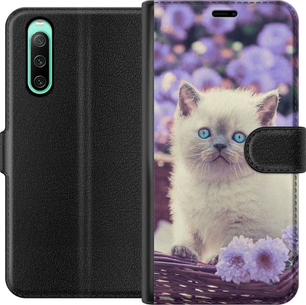 Kompatibel Tegnebogsetui til Sony Xperia 10 IV Kat