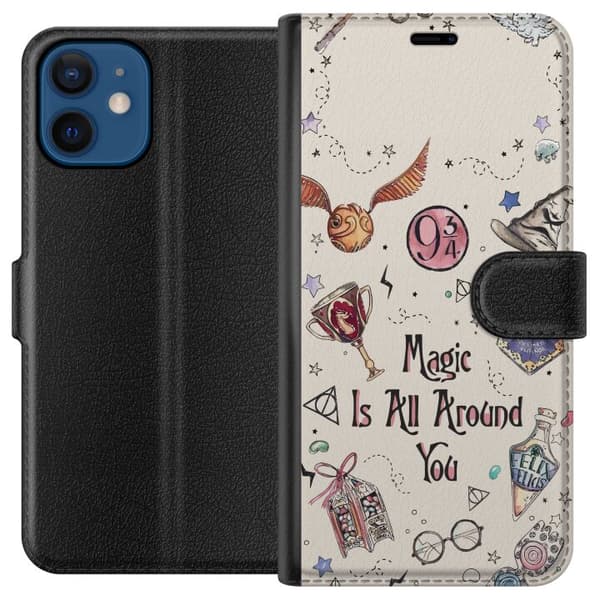 Kompatibel Tegnebogsetui til Apple iPhone 12 mini Harry Potter