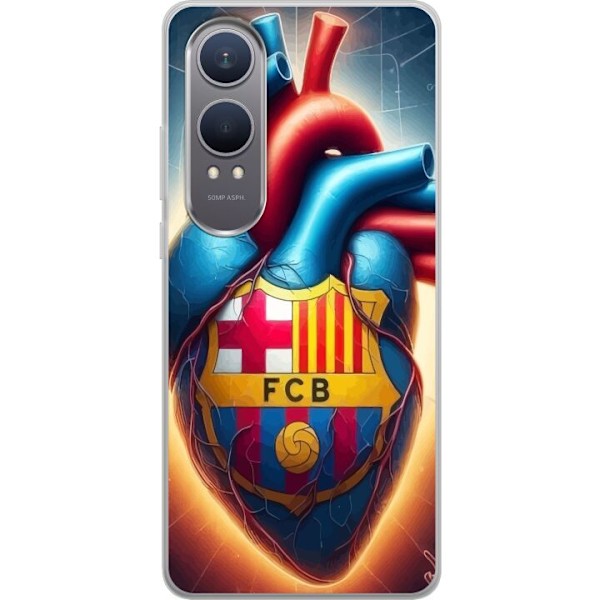 OnePlus Nord CE4 Lite Läpinäkyvä kuori FCB Sydän