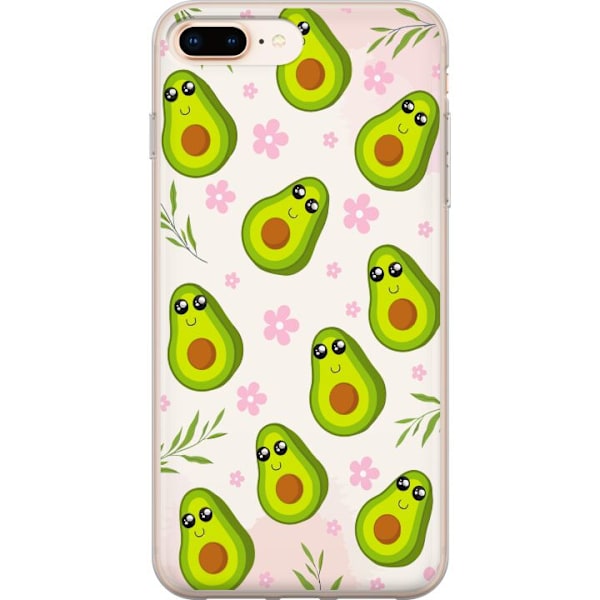 Apple iPhone 8 Plus Läpinäkyvä kuori Avokado