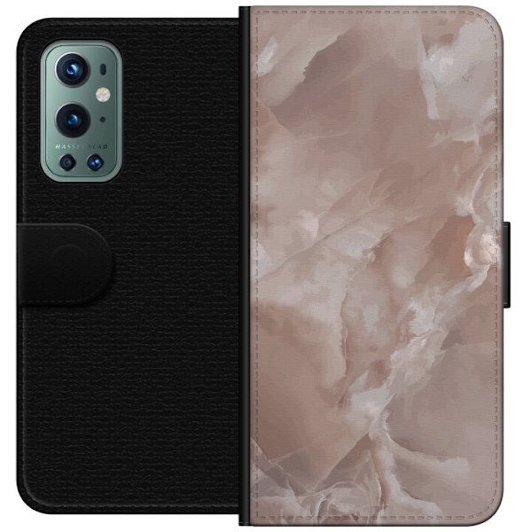 OnePlus 9 Pro Lommeboketui Marmor Rosa