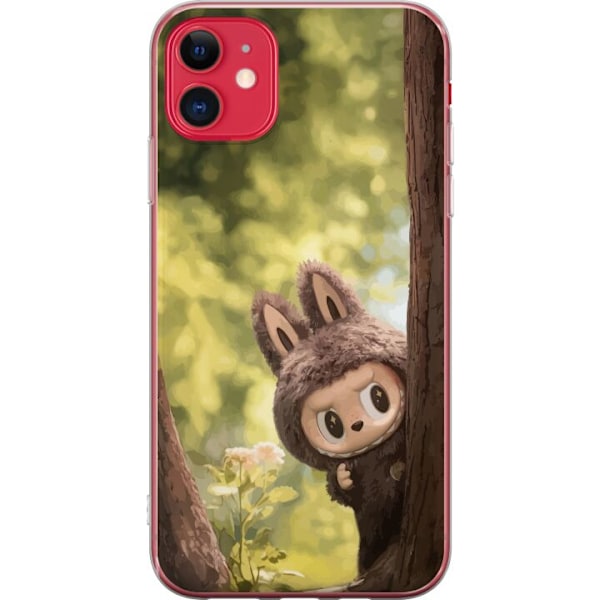 Apple iPhone 11 Genomskinligt Skal Labubu Graffiti Vibes – Gatukonst i monsterform