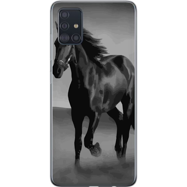 Samsung Galaxy A51 Genomskinligt Skal Dark Horse