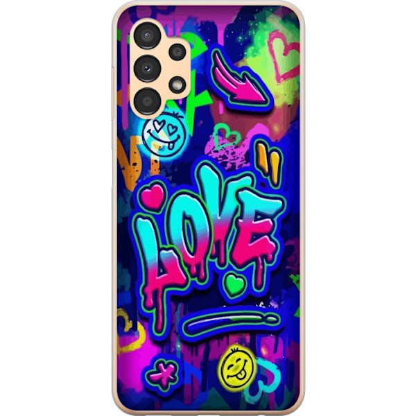 Samsung Galaxy A13 Läpinäkyvä kuori Graffiti
