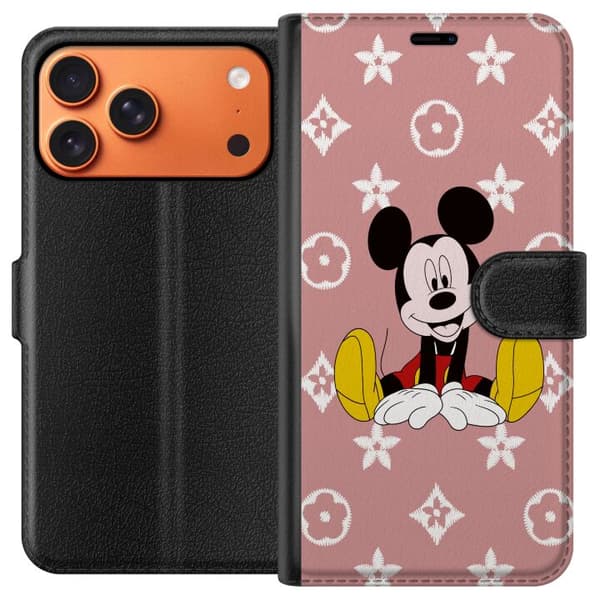 Kompatibelt Lommeboketui til Apple iPhone 17 Pro Max Mickey Mouse