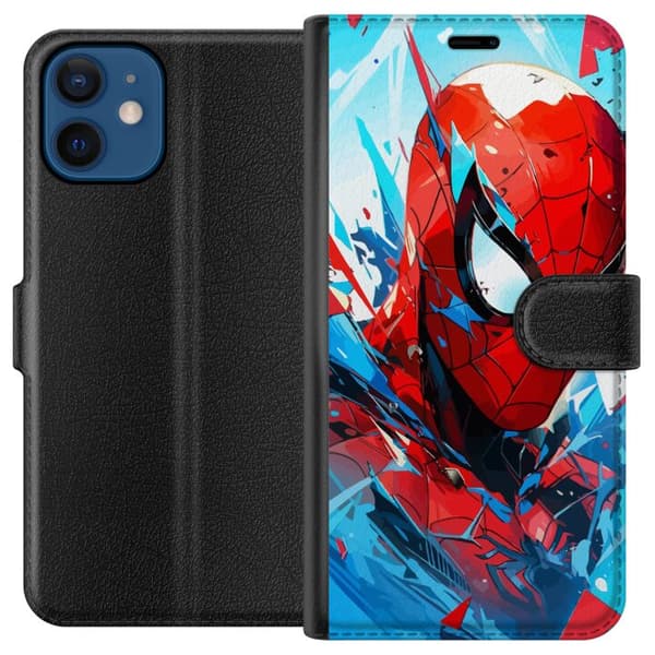 Kompatibelt Plånboksfodral till Apple iPhone 12 Spiderman