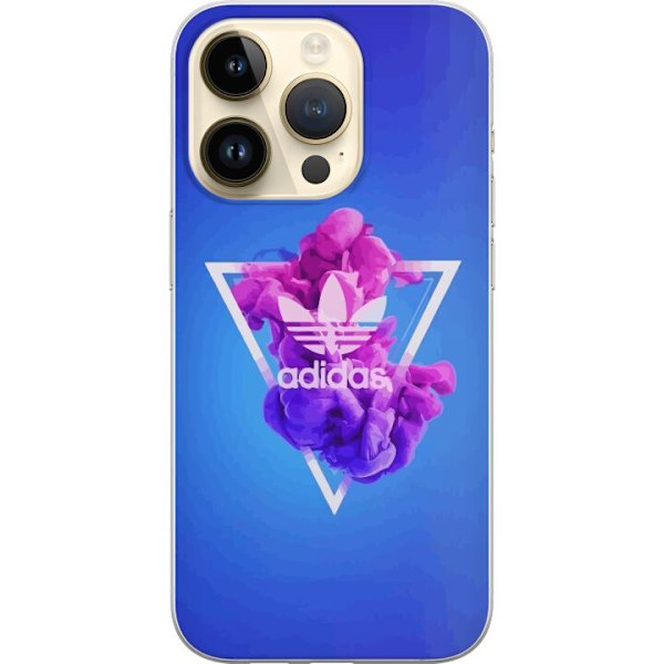 Apple iPhone 14 Pro Genomskinligt Skal Adidas-inspirerad blå