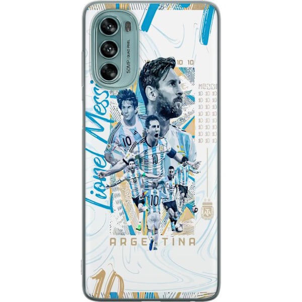 Motorola Moto G62 5G Gennemsigtig cover Lionel Messi