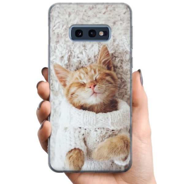 Samsung Galaxy S10e TPU Matkapuhelimen kuori Kissa