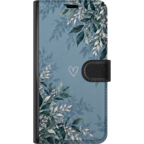 Kompatibel Tegnebogsetui til Apple iPhone 15 Pro Løvhjerte blå