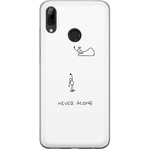 Huawei P smart 2019 Läpinäkyvä kuori Ei koskaan yksin