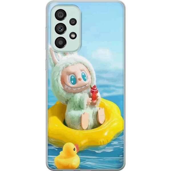 Samsung Galaxy A73 5G Genomskinligt Skal Labubu Macaron Series