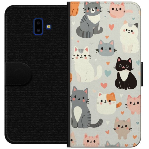 Samsung Galaxy J6+ Plånboksfodral Katter